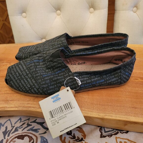 Men's Gray TOMS Slip-On Shoes - Picture 2 of 8